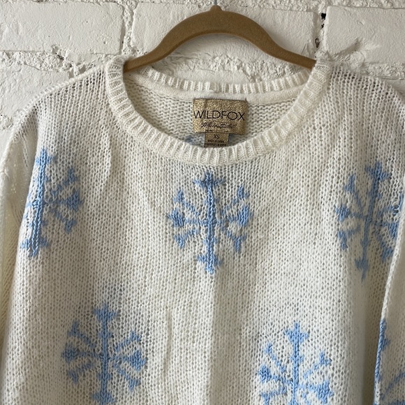 Wildfox Couture Lennon Snowflake Sweater xs $258 - Picture 5 of 7